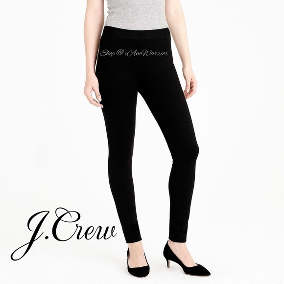J.Crew NWT black faux suede high waisted leggings *shop@iamwarrior - Picture 2 of 5